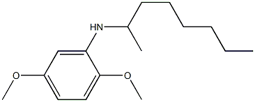 2,5-dimethoxy-N-(octan-2-yl)aniline Struktur