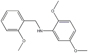 2,5-dimethoxy-N-[(2-methoxyphenyl)methyl]aniline Struktur