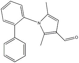 2,5-dimethyl-1-(2-phenylphenyl)-1H-pyrrole-3-carbaldehyde Struktur