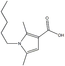 2,5-dimethyl-1-pentyl-1H-pyrrole-3-carboxylic acid Struktur