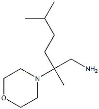 2,5-dimethyl-2-morpholin-4-ylhexan-1-amine Struktur