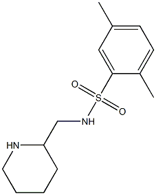 2,5-dimethyl-N-(piperidin-2-ylmethyl)benzene-1-sulfonamide Struktur