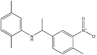 2,5-dimethyl-N-[1-(4-methyl-3-nitrophenyl)ethyl]aniline Struktur