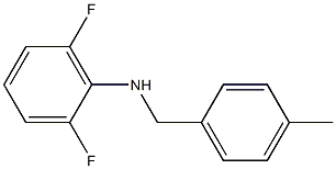 2,6-difluoro-N-[(4-methylphenyl)methyl]aniline Struktur