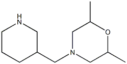 2,6-dimethyl-4-(piperidin-3-ylmethyl)morpholine Struktur