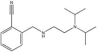 2-[({2-[bis(propan-2-yl)amino]ethyl}amino)methyl]benzonitrile Struktur