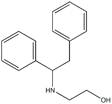 2-[(1,2-diphenylethyl)amino]ethan-1-ol Struktur