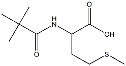 2-[(2,2-dimethylpropanoyl)amino]-4-(methylthio)butanoic acid Struktur