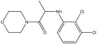 2-[(2,3-dichlorophenyl)amino]-1-(morpholin-4-yl)propan-1-one Struktur