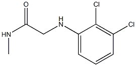 2-[(2,3-dichlorophenyl)amino]-N-methylacetamide Struktur