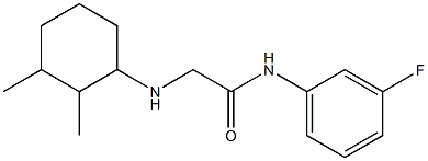 2-[(2,3-dimethylcyclohexyl)amino]-N-(3-fluorophenyl)acetamide Struktur