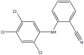 2-[(2,4,5-trichlorophenyl)amino]benzonitrile Struktur