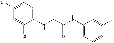 2-[(2,4-dichlorophenyl)amino]-N-(3-methylphenyl)acetamide Struktur