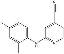 2-[(2,4-dimethylphenyl)amino]pyridine-4-carbonitrile Struktur