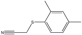 2-[(2,4-dimethylphenyl)sulfanyl]acetonitrile Struktur