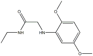 2-[(2,5-dimethoxyphenyl)amino]-N-ethylacetamide Struktur