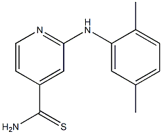 2-[(2,5-dimethylphenyl)amino]pyridine-4-carbothioamide Struktur