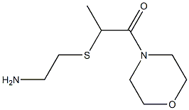 2-[(2-aminoethyl)sulfanyl]-1-(morpholin-4-yl)propan-1-one Struktur