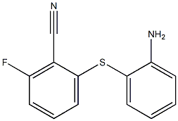 2-[(2-aminophenyl)thio]-6-fluorobenzonitrile Struktur