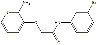 2-[(2-aminopyridin-3-yl)oxy]-N-(3-bromophenyl)acetamide Struktur