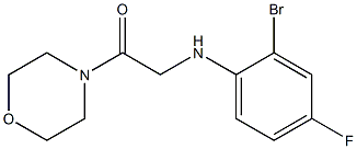 2-[(2-bromo-4-fluorophenyl)amino]-1-(morpholin-4-yl)ethan-1-one Struktur