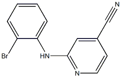 2-[(2-bromophenyl)amino]isonicotinonitrile Struktur