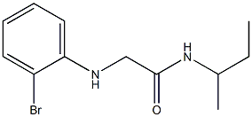 2-[(2-bromophenyl)amino]-N-(butan-2-yl)acetamide Struktur