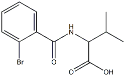 2-[(2-bromophenyl)formamido]-3-methylbutanoic acid Struktur