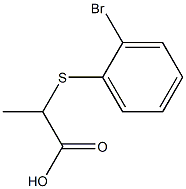 2-[(2-bromophenyl)thio]propanoic acid Struktur