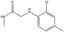 2-[(2-chloro-4-methylphenyl)amino]-N-methylacetamide Struktur