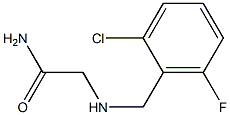 2-[(2-chloro-6-fluorobenzyl)amino]acetamide Struktur