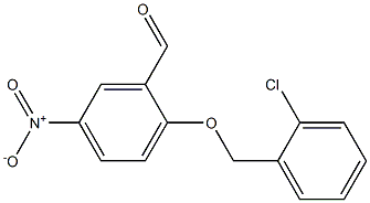 2-[(2-chlorophenyl)methoxy]-5-nitrobenzaldehyde Struktur