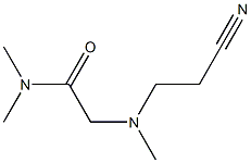 2-[(2-cyanoethyl)(methyl)amino]-N,N-dimethylacetamide Struktur