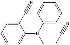 2-[(2-cyanoethyl)(phenyl)amino]benzonitrile Struktur