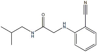 2-[(2-cyanophenyl)amino]-N-(2-methylpropyl)acetamide Struktur