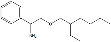 2-[(2-ethylhexyl)oxy]-1-phenylethan-1-amine Struktur