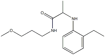 2-[(2-ethylphenyl)amino]-N-(3-methoxypropyl)propanamide Struktur