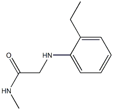 2-[(2-ethylphenyl)amino]-N-methylacetamide Struktur