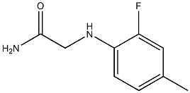 2-[(2-fluoro-4-methylphenyl)amino]acetamide Struktur