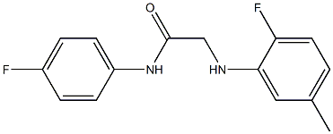 2-[(2-fluoro-5-methylphenyl)amino]-N-(4-fluorophenyl)acetamide Struktur