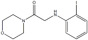 2-[(2-iodophenyl)amino]-1-(morpholin-4-yl)ethan-1-one Struktur