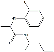 2-[(2-iodophenyl)amino]-N-(pentan-2-yl)propanamide Struktur