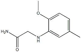 2-[(2-methoxy-5-methylphenyl)amino]acetamide Struktur