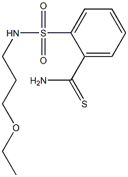 2-[(3-ethoxypropyl)sulfamoyl]benzene-1-carbothioamide Struktur