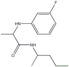 2-[(3-fluorophenyl)amino]-N-(pentan-2-yl)propanamide Struktur