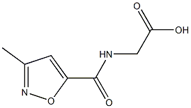 2-[(3-methyl-1,2-oxazol-5-yl)formamido]acetic acid Struktur