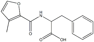 2-[(3-methyl-2-furoyl)amino]-3-phenylpropanoic acid Struktur