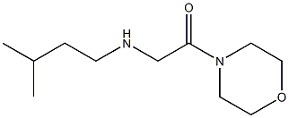 2-[(3-methylbutyl)amino]-1-(morpholin-4-yl)ethan-1-one Struktur