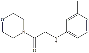 2-[(3-methylphenyl)amino]-1-(morpholin-4-yl)ethan-1-one Struktur