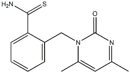 2-[(4,6-dimethyl-2-oxopyrimidin-1(2H)-yl)methyl]benzenecarbothioamide Struktur